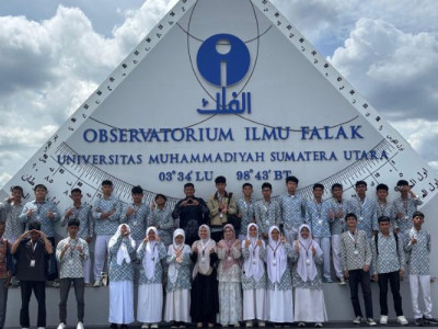 Kunjungan Edukatif SMA IT Al Fityah Pekanbaru ke Observatorium Ilmu Falak Universitas Muhammadiyah Sumatera Utara