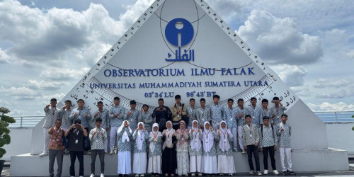Kunjungan Edukatif SMA IT Al Fityah Pekanbaru ke Observatorium Ilmu Falak Universitas Muhammadiyah Sumatera Utara