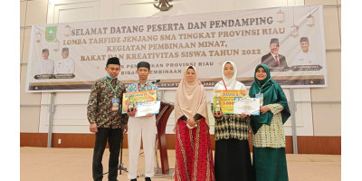 SMA IT Al Fityah Borong Juara pada Lomba Tahfidz Jenjang SMA Tingkat Provinsi Riau