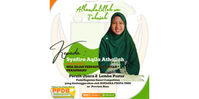 Syafira Aqila Athallah menang juara 2 lomba desain poster