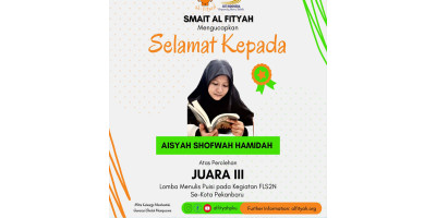 Aisyah Shofwah Hamidah Juara III