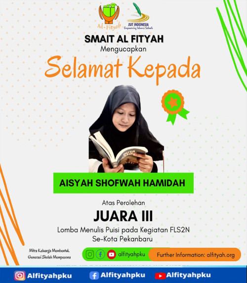 Aisyah Shofwah Hamidah Juara III